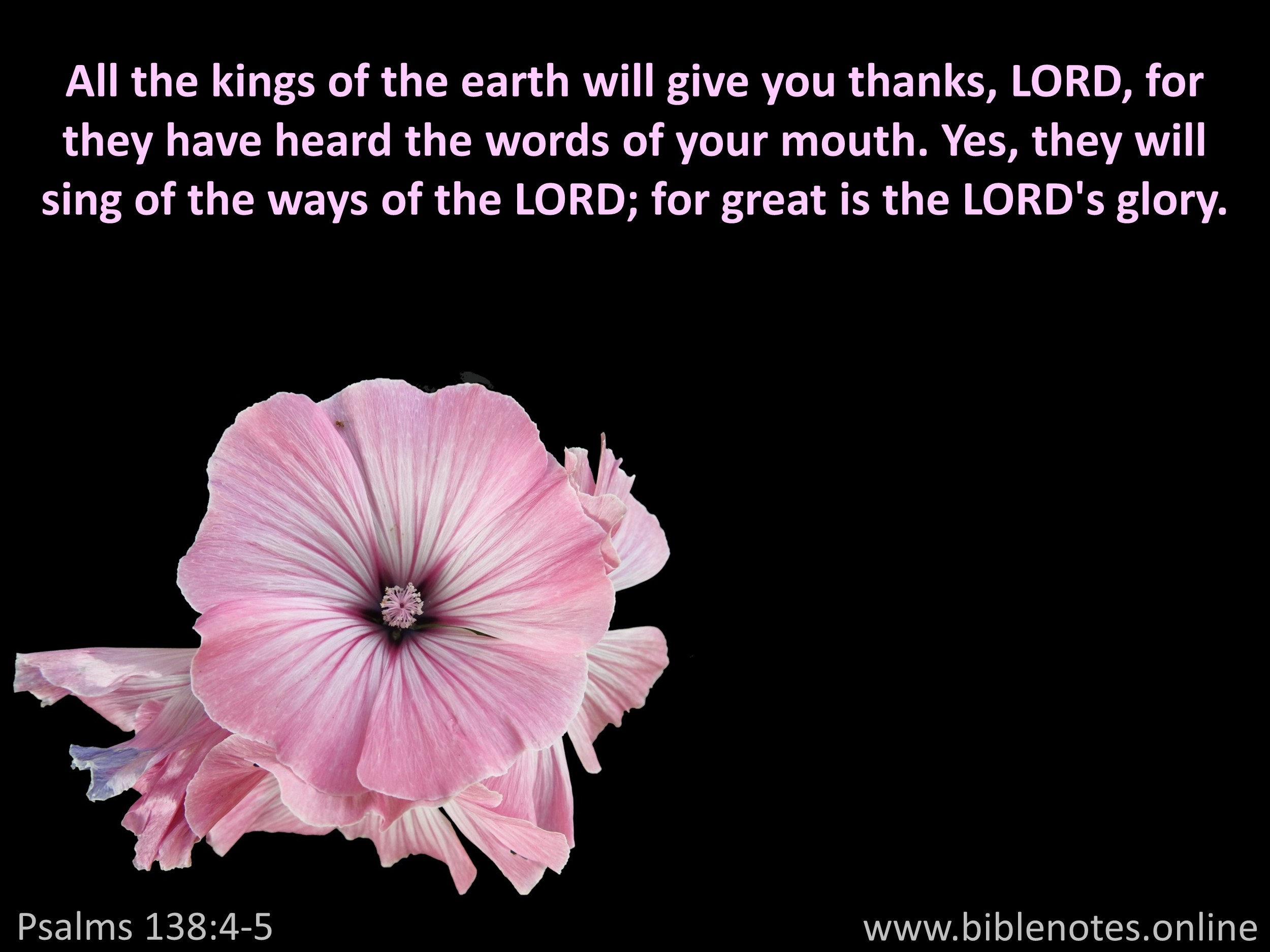 Bible Verse from Psalms Chapter 138