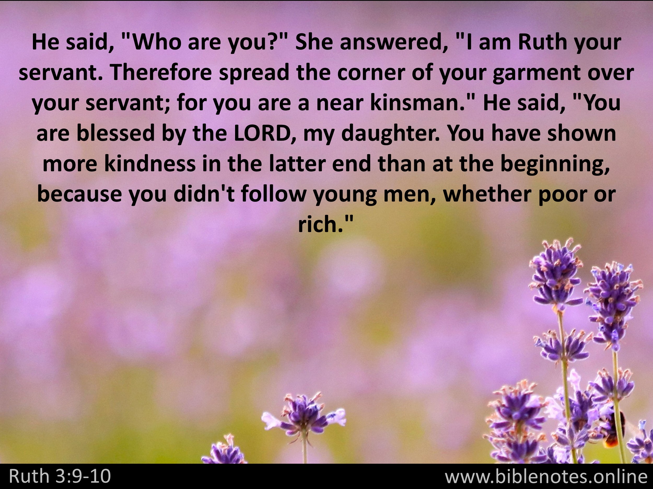 Bible Verse from Ruth Chapter 3