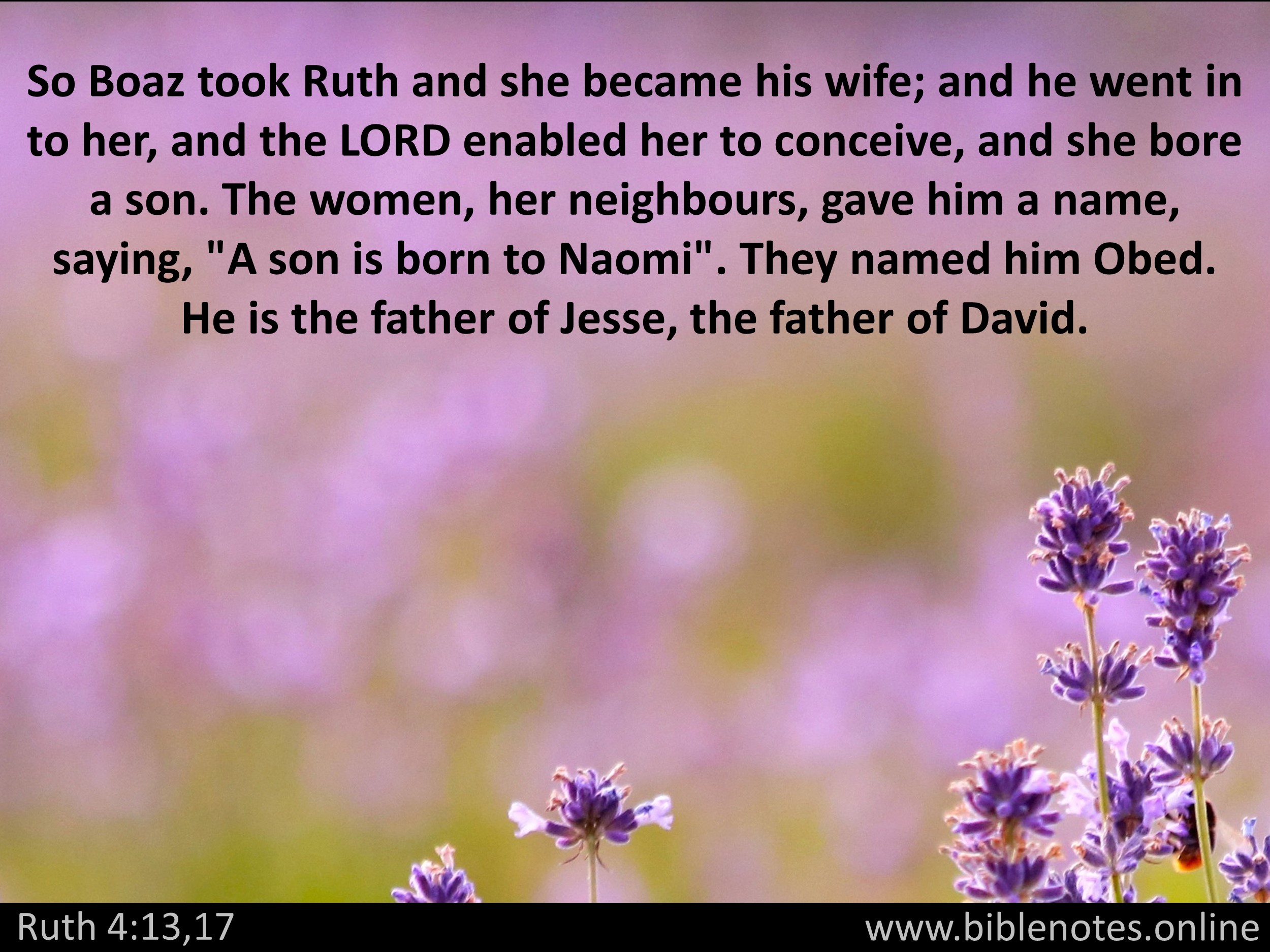 Bible Verse from Ruth Chapter 4