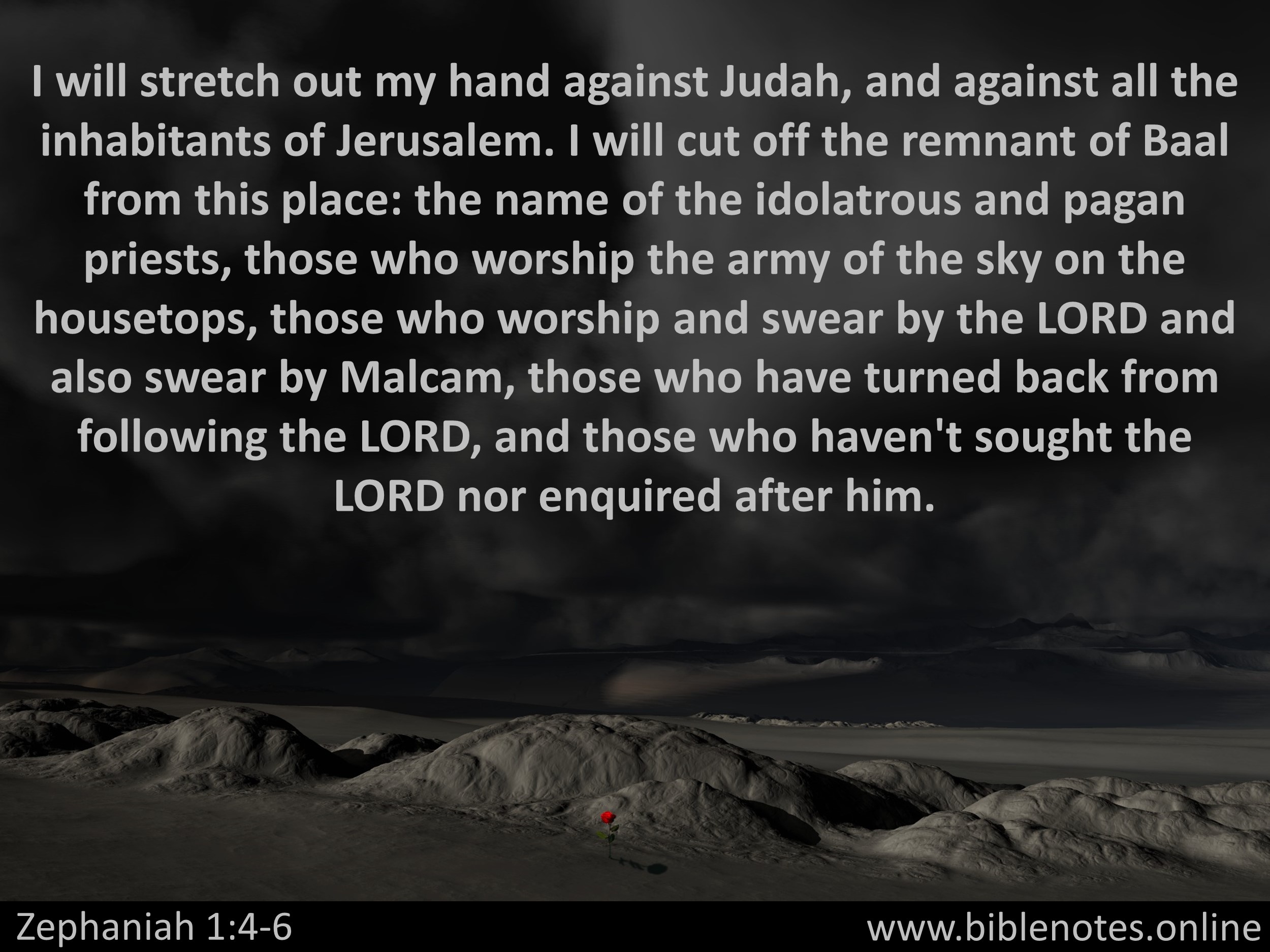 Bible Verse from Zephaniah Chapter 1